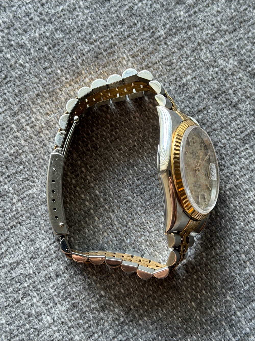ROLEX Datejust 36mm Automatic Champagne Dial Two-Tone Jubilee Fluted Bezel Watch - Picture 6 of 15